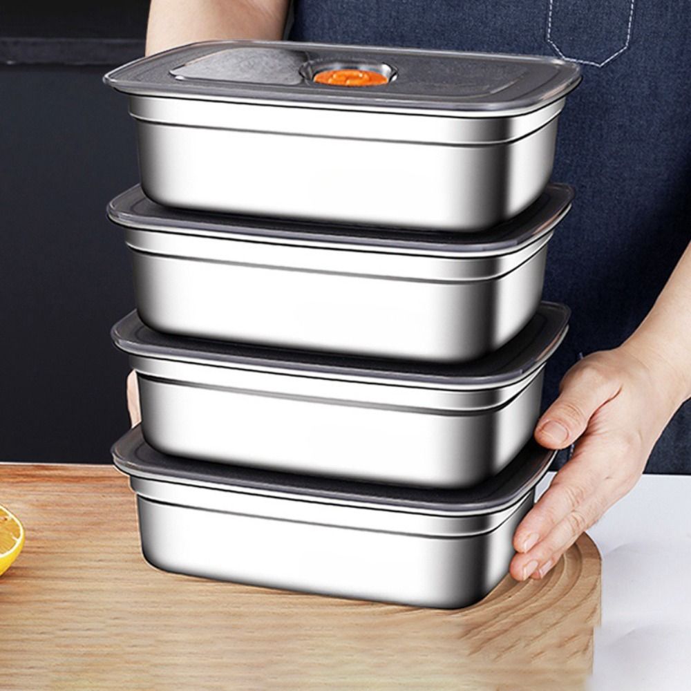 Meal Prep Lunch Boxes - Stainless Steel Camping Lunch Box Sealed