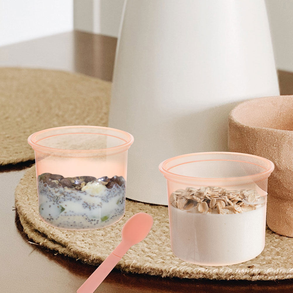 Meal Prep Overnight Oats - 2Pcs Overnight Oats Jar Set Premium