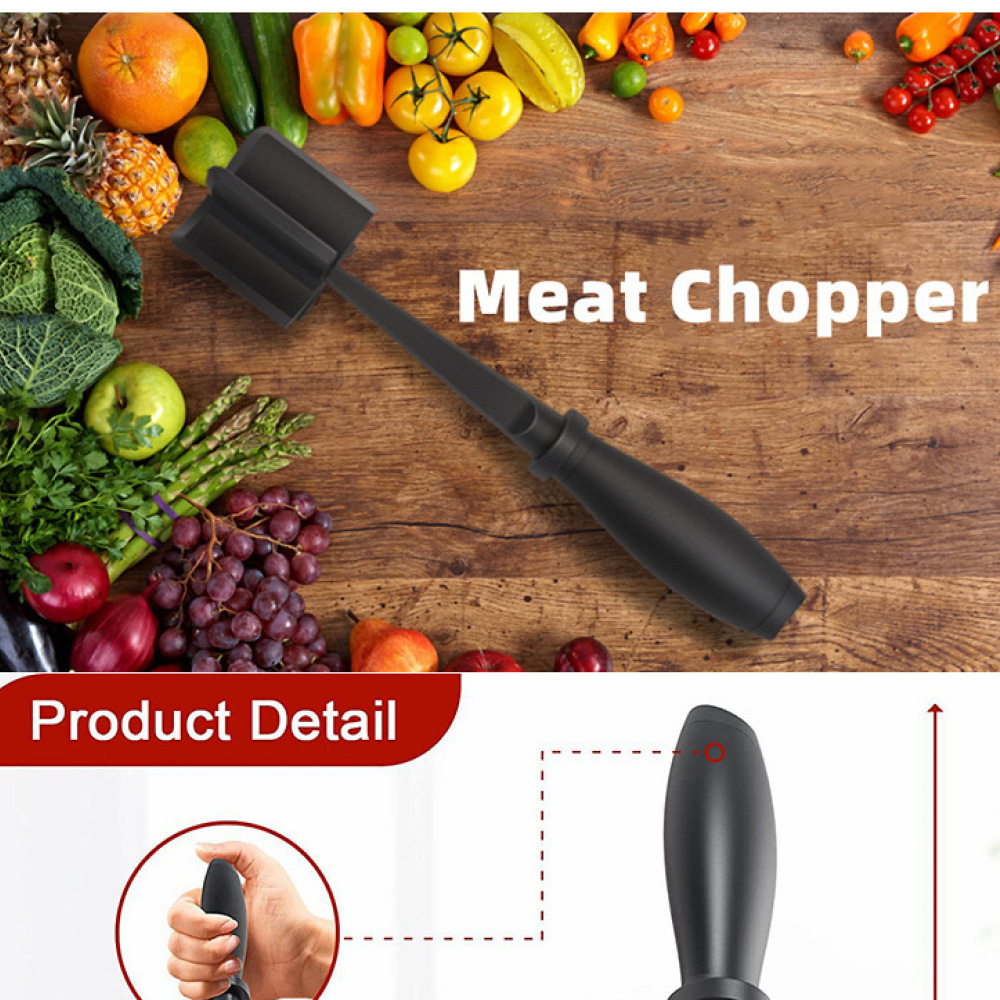 Meal Prep Ground Beef - Kitchen Meat Chopper Masher Handheld Tool