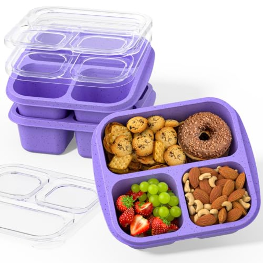 Meal Prep Lunch - Snack Boxes 3 Pack - Stackable