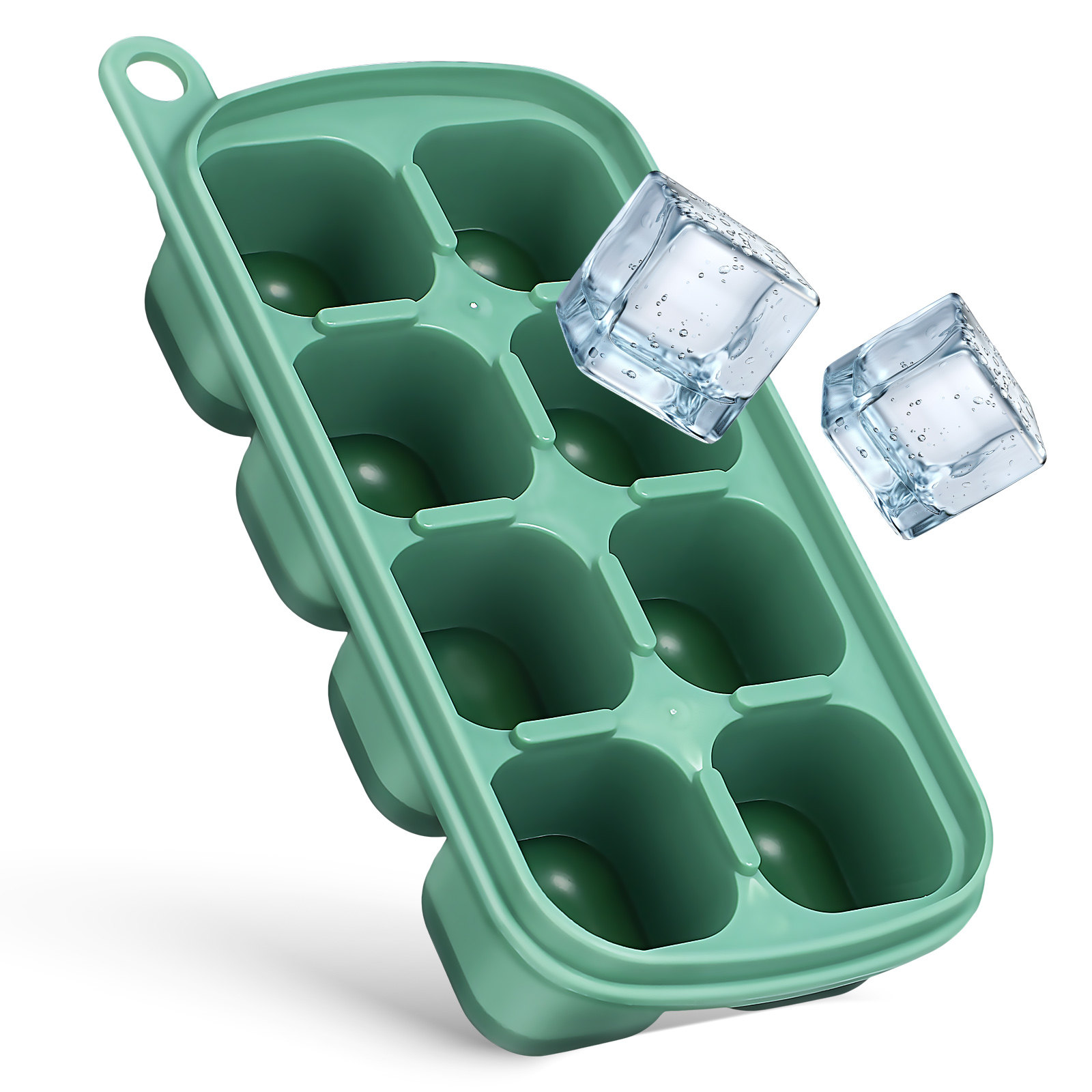 Meal Prep Easy - Silicone Ice Cube Tray with Lid