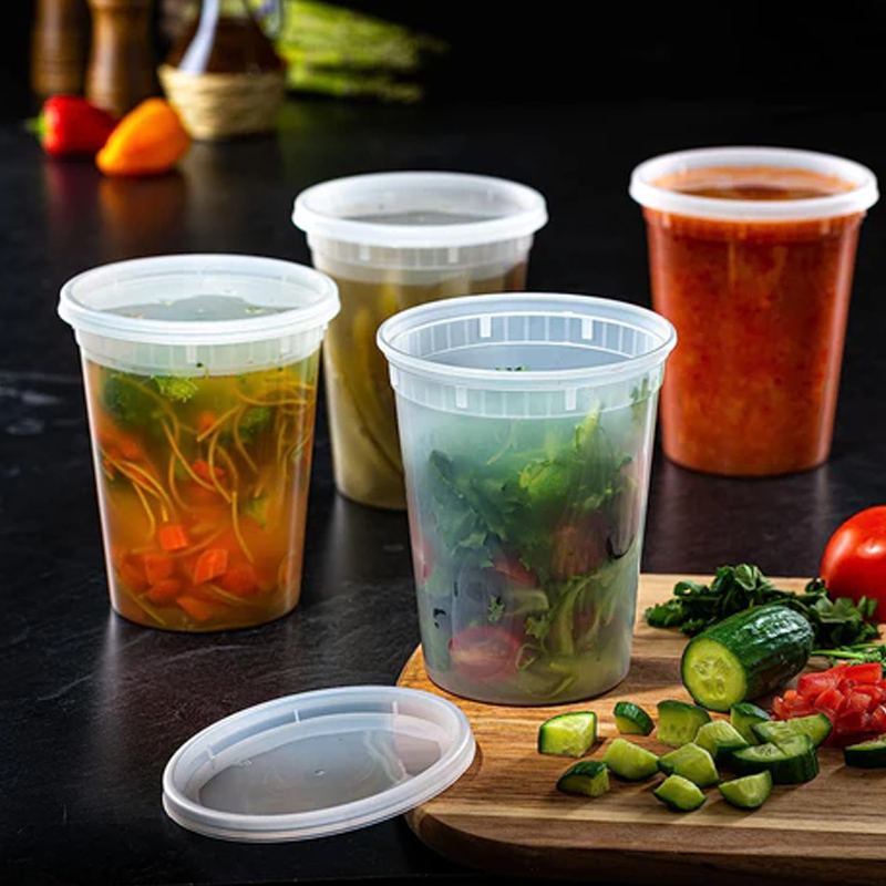 Meal Prep Lunch - Food Storage Containers with Lids Freezer