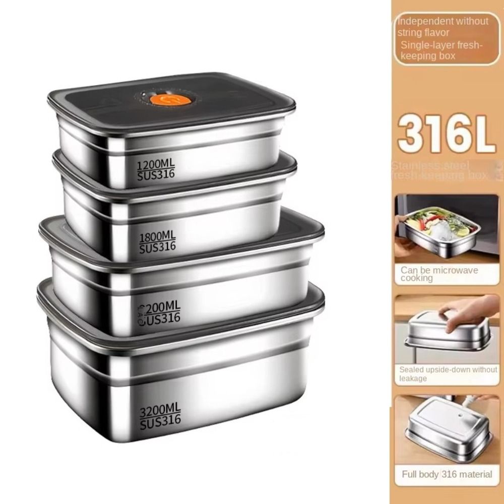 Stainless Steel Camping Lunch  - Meal Prep Lunch Boxes 评论和价格