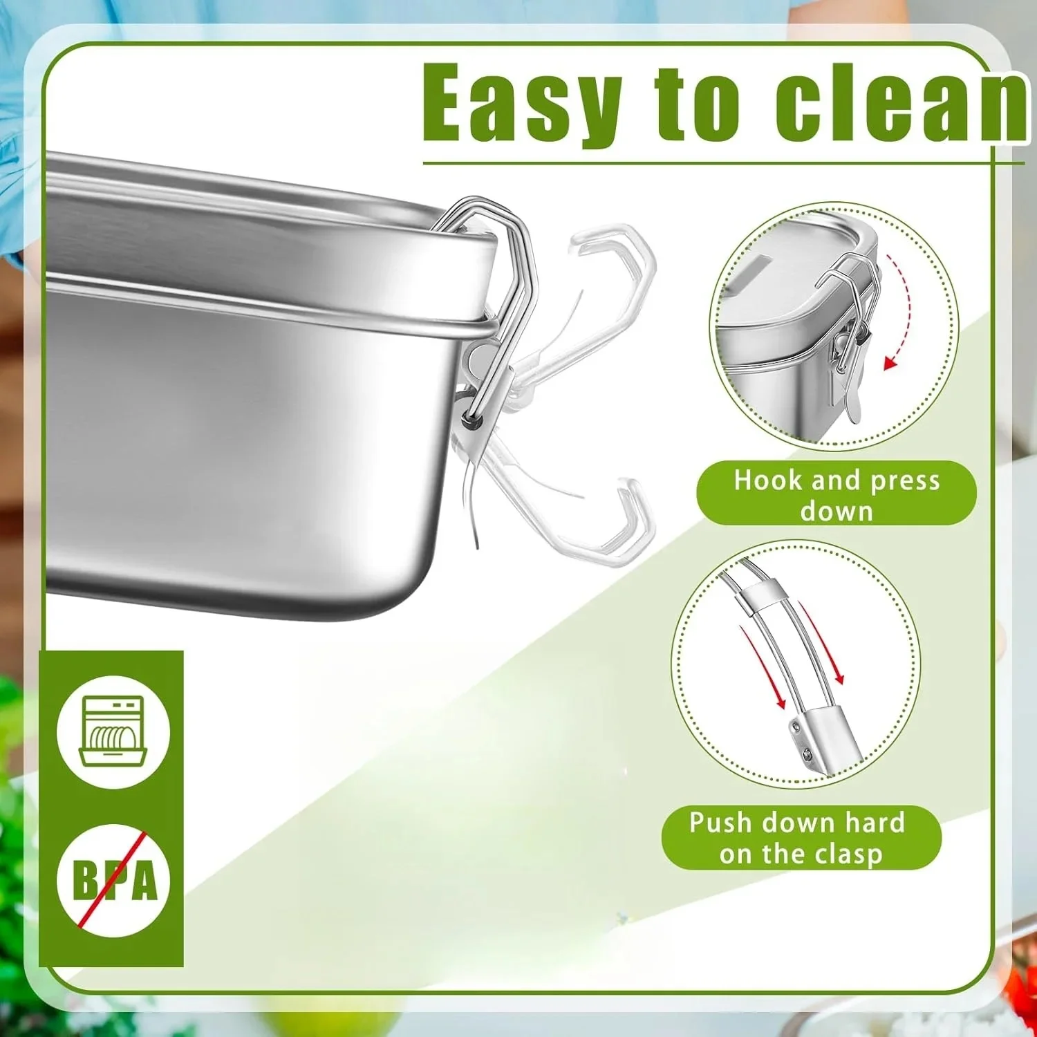 Stainless Steel Lunch Box for  - Meal Prep Lunch Boxes 评论和价格
