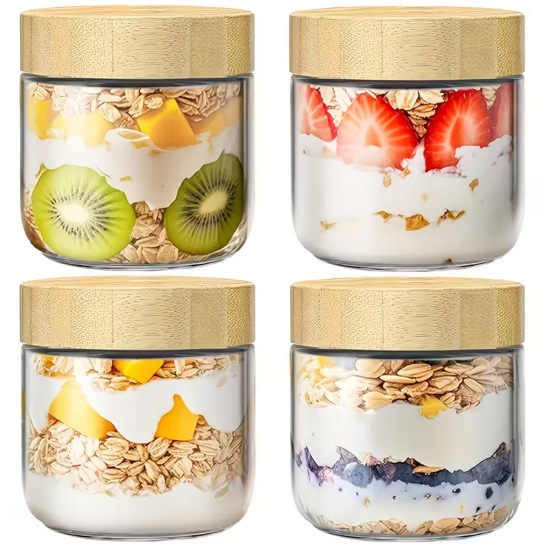 4 pack Overnight Oats Containe - Meal Prep Overnight Oats 评论和价格