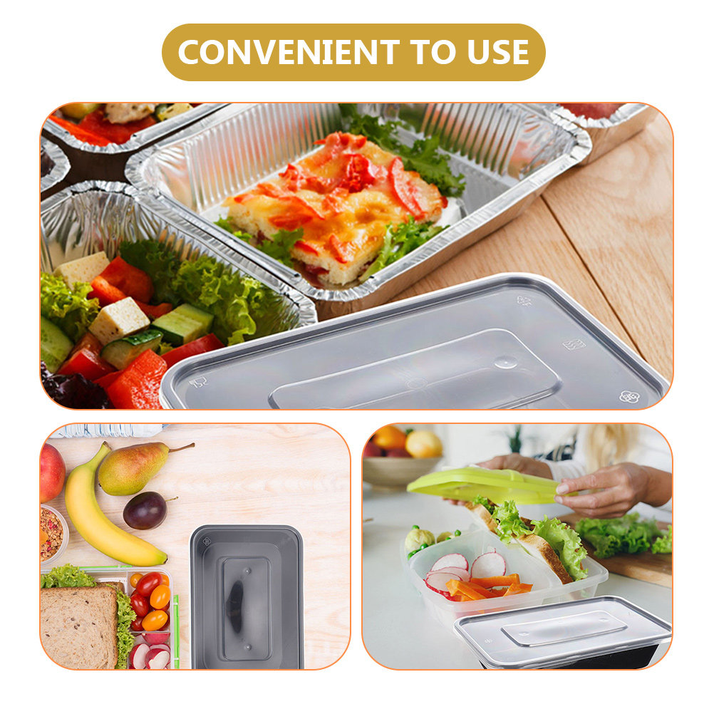 50pcs Disposable Rectangular F - Meal Prep With Rice 评论和价格