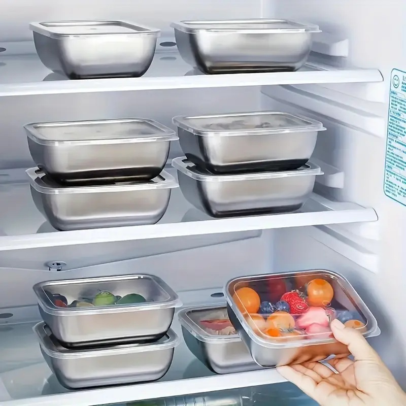 5-Piece Stainless Steel Food S - Meal Prep Lunch Boxes 评论和价格