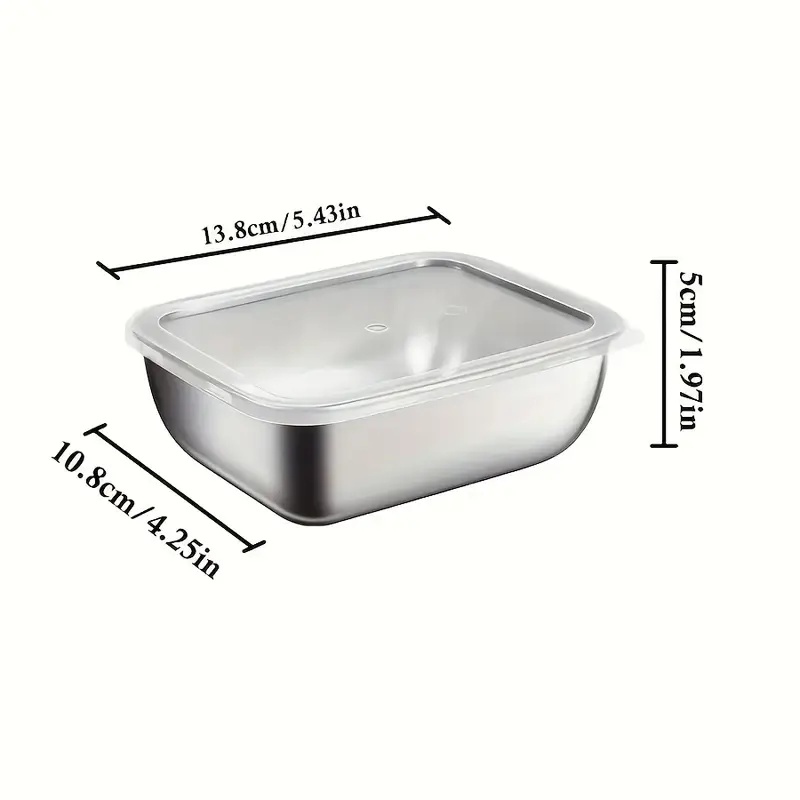 5-Piece Stainless Steel Food S - Meal Prep Lunch Boxes 评论和价格