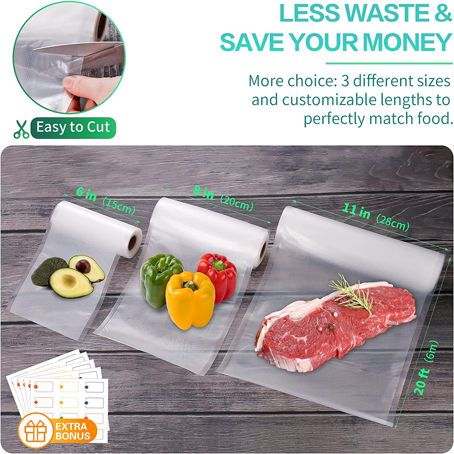 Kitchen Bags For Vacuum Food V - Meal Prep Vacuum Seal 评论和价格