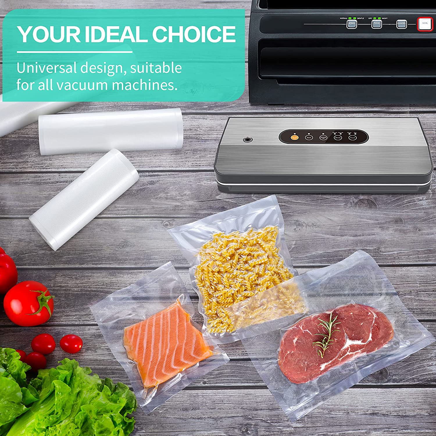 Kitchen Bags For Vacuum Food V - Meal Prep Vacuum Seal 评论和价格