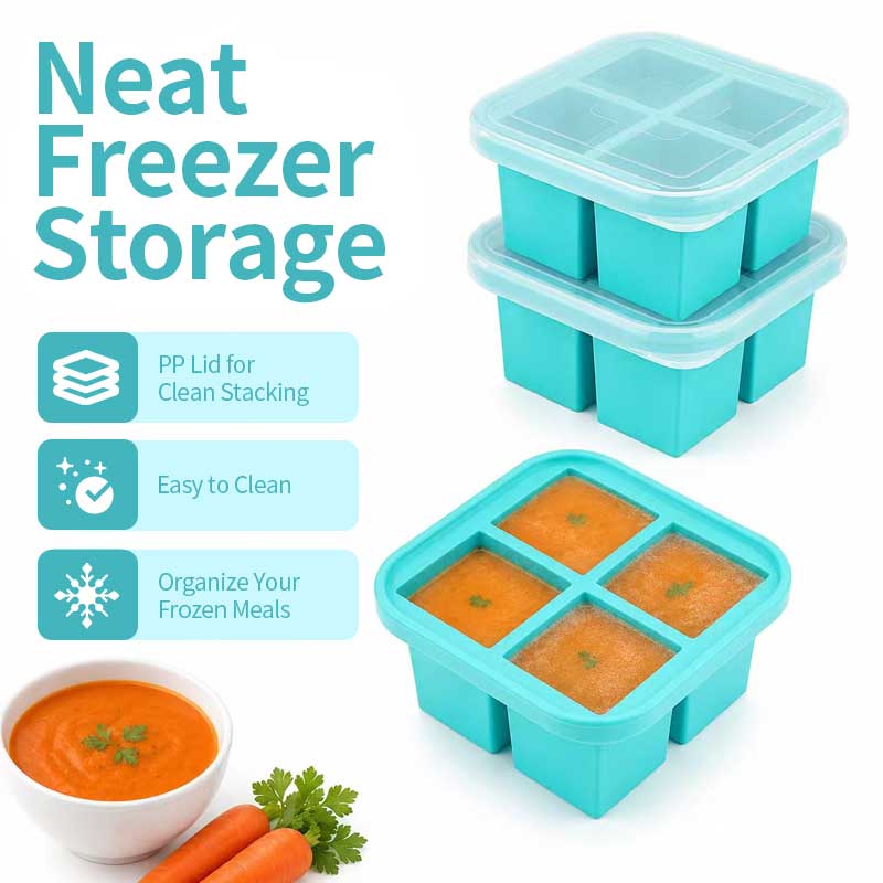 Silicone 4-Compartment Food St - Meal Prep Easy 评论和价格