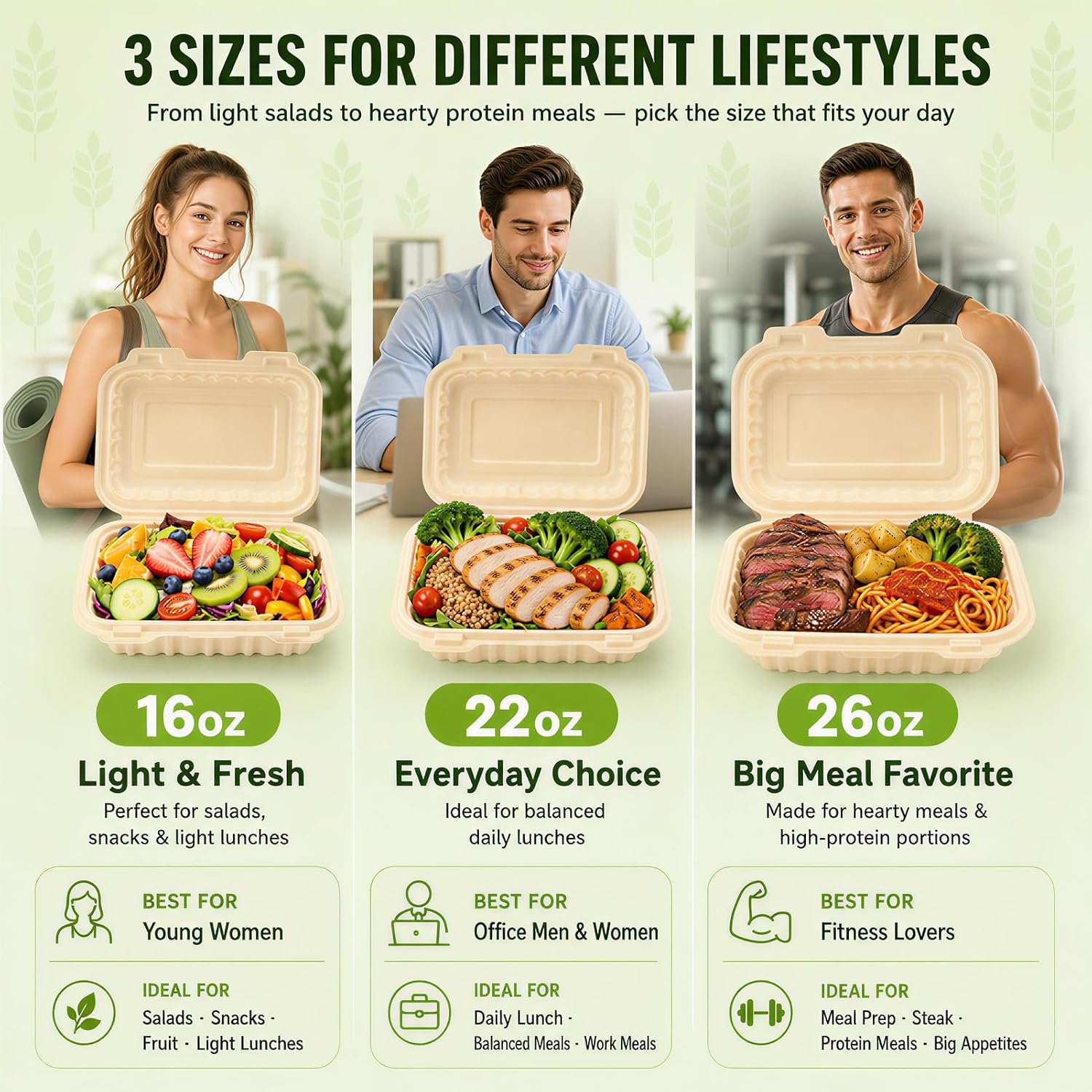 50 Pack 16oz Clamshell Take Ou - Meal Prep Recipes 评论和价格