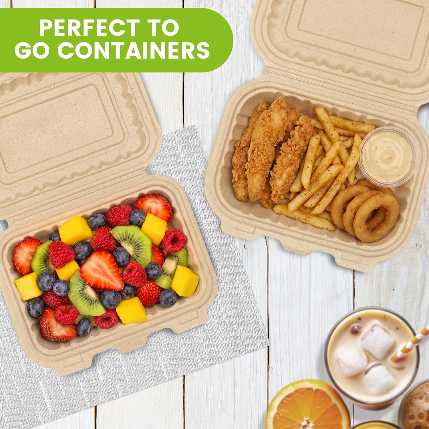 50 Pack 16oz Clamshell Take Ou - Meal Prep Recipes 评论和价格