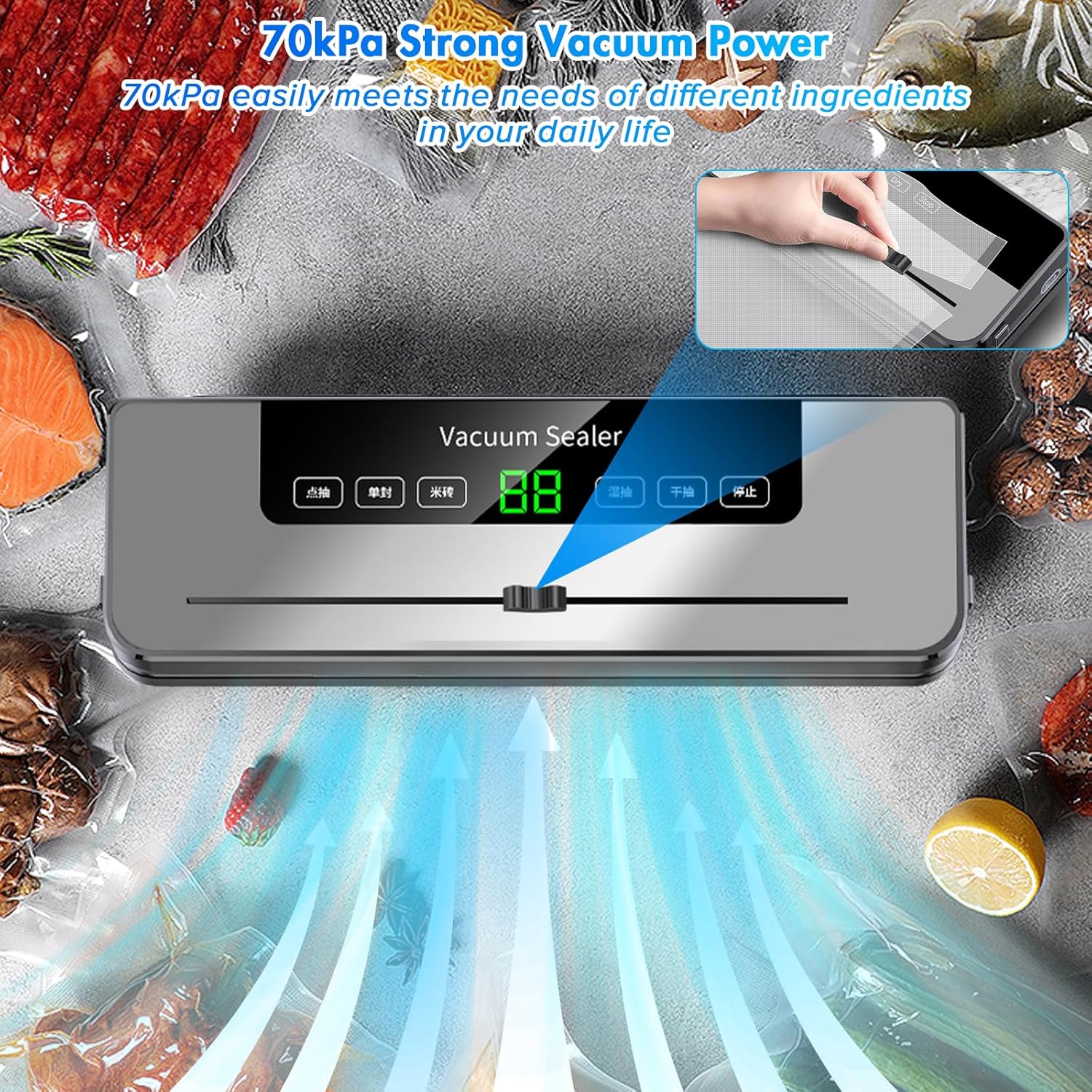 Vacuum Sealing Machine with 10 - Meal Prep Vacuum Seal 评论和价格
