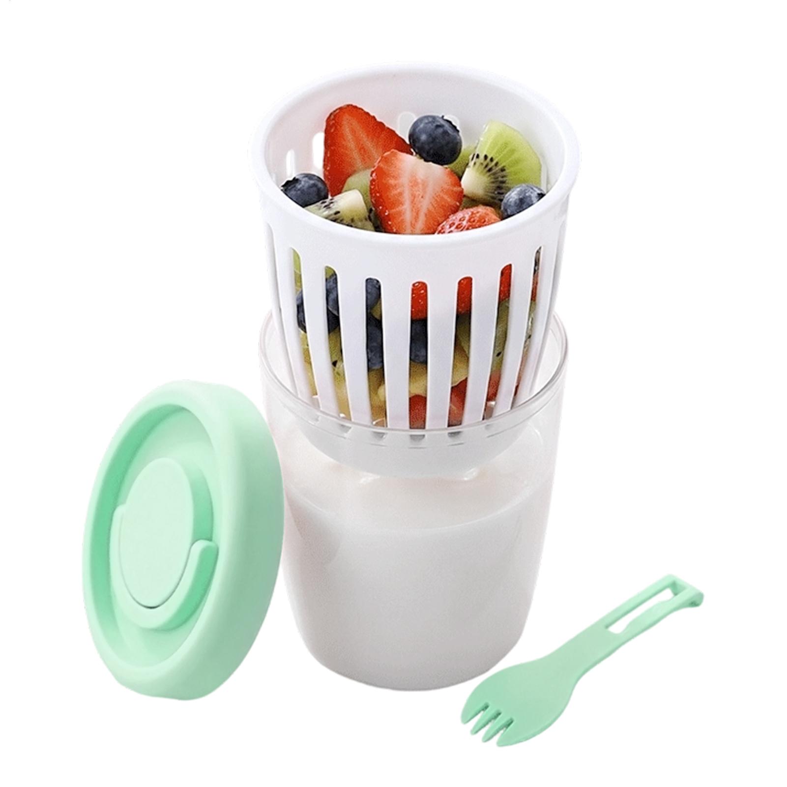 Yogurt Cups With Lids Draining - Meal Prep Overnight Oats 评论和价格