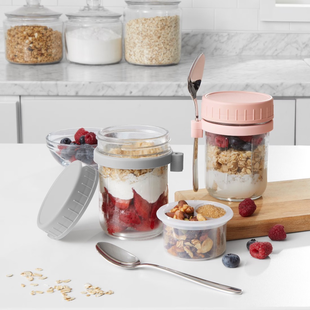 Portable Overnight Oats Food J - Meal Prep Lunch 评论和价格