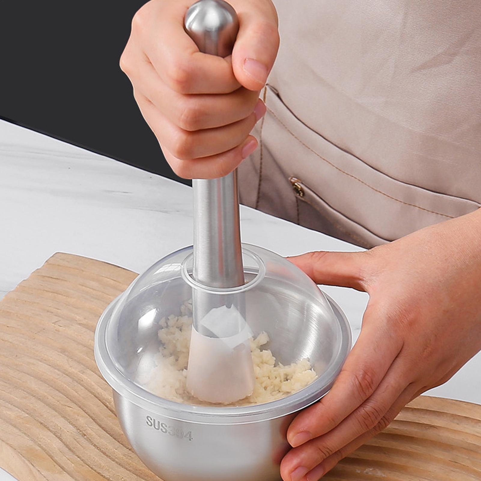 Garlic Mincer Tool Manual Food - Meal Prep Restaurant 评论和价格