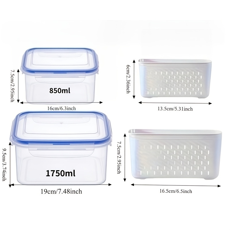 4pcs/Set Leak-Proof Food Stora - Meal Prep Recipes 评论和价格
