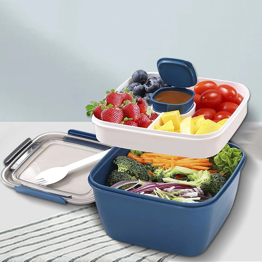 1100ml/1500ml Portable Lunch B - Meal Prep Tupperware 评论和价格