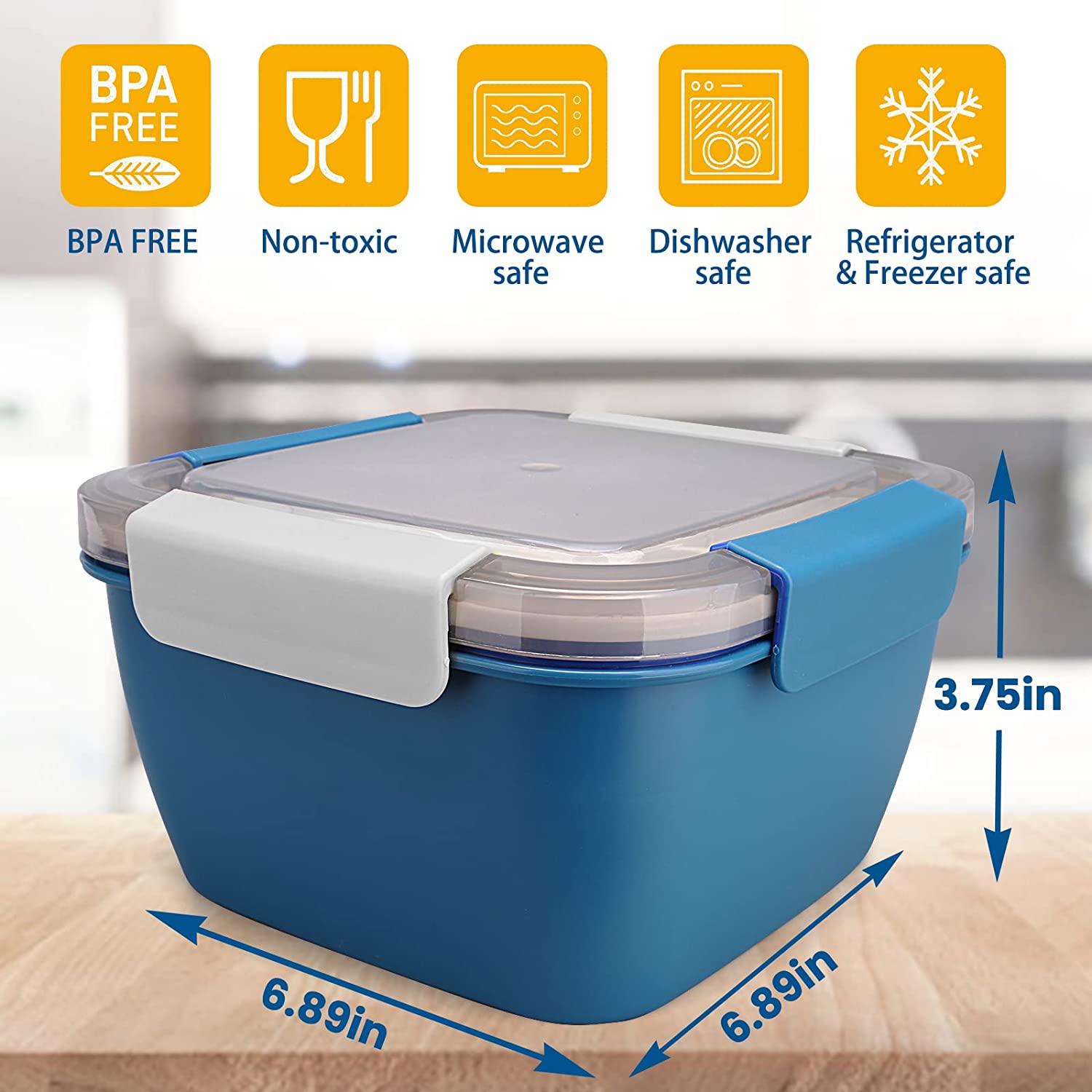 1100ml/1500ml Portable Lunch B - Meal Prep Tupperware 评论和价格