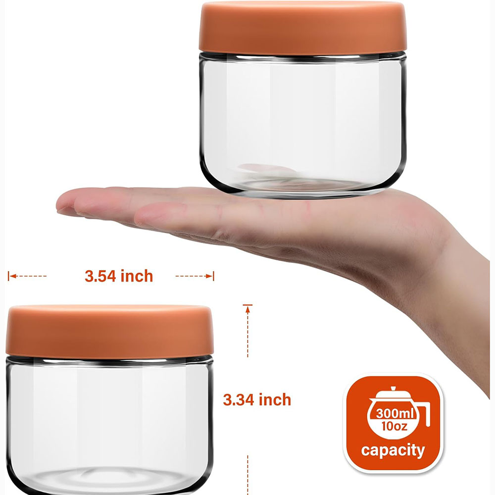 10oz Glass Overnight Oats Jars - Meal Prep Overnight Oats 评论和价格