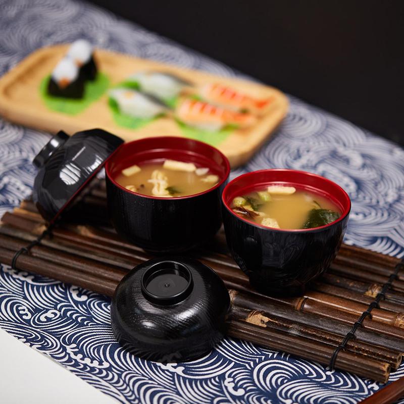 2 Tone Miso Soup Bowl with Lid - Meal Prep With Rice 评论和价格