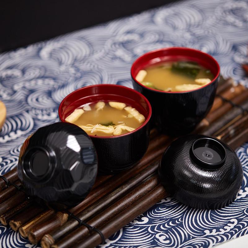 2 Tone Miso Soup Bowl with Lid - Meal Prep With Rice 评论和价格