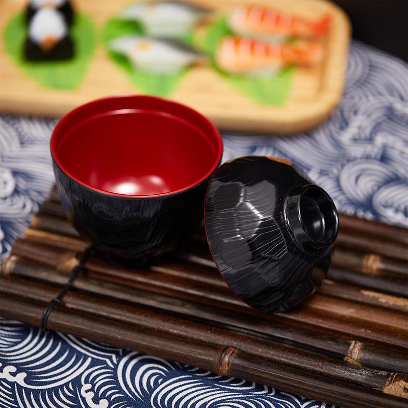 2 Tone Miso Soup Bowl with Lid - Meal Prep With Rice 评论和价格