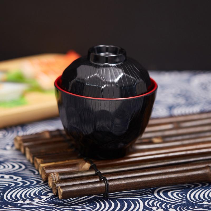 2 Tone Miso Soup Bowl with Lid - Meal Prep With Rice 评论和价格