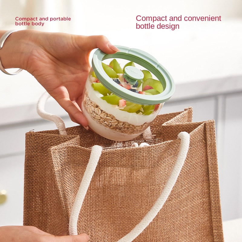 Glass Overnight Oats Container - Meal Prep Overnight Oats 评论和价格