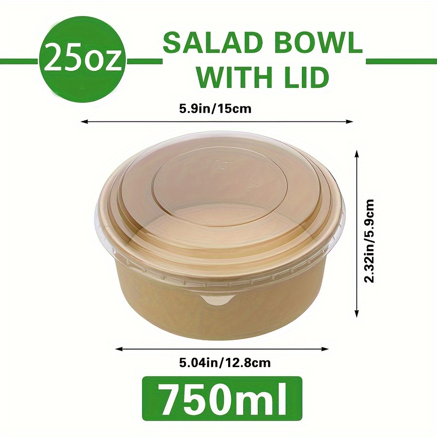 25Oz/750Ml 25/50 Pack Paper Bo - Meal Prep Lunch 评论和价格