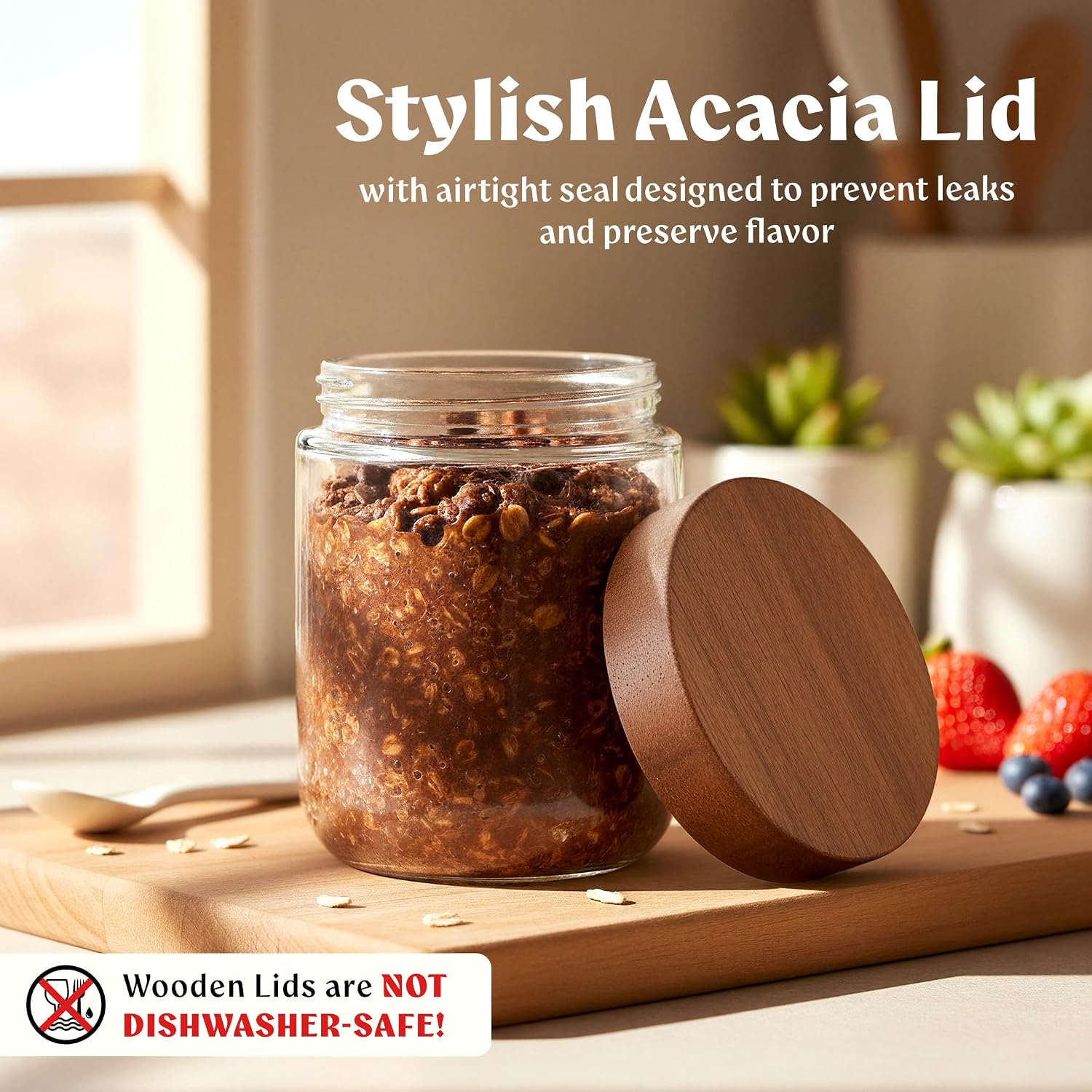 16oz Glass Meal Prep Jars with - Meal Prep Overnight Oats 评论和价格