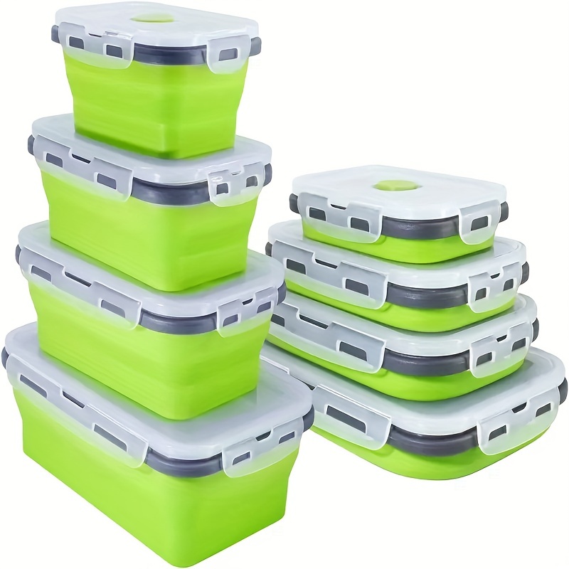 1/4pcs Collapsible Silicone Fo - Meal Prep Tupperware 评论和价格