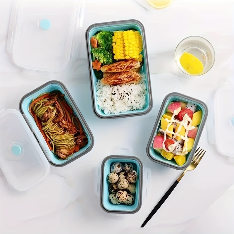 1/4pcs Collapsible Silicone Fo - Meal Prep Tupperware 评论和价格