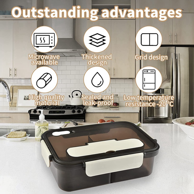 Lunch Box, 1500Ml Bento Box, F - Meal Prep Tupperware 评论和价格