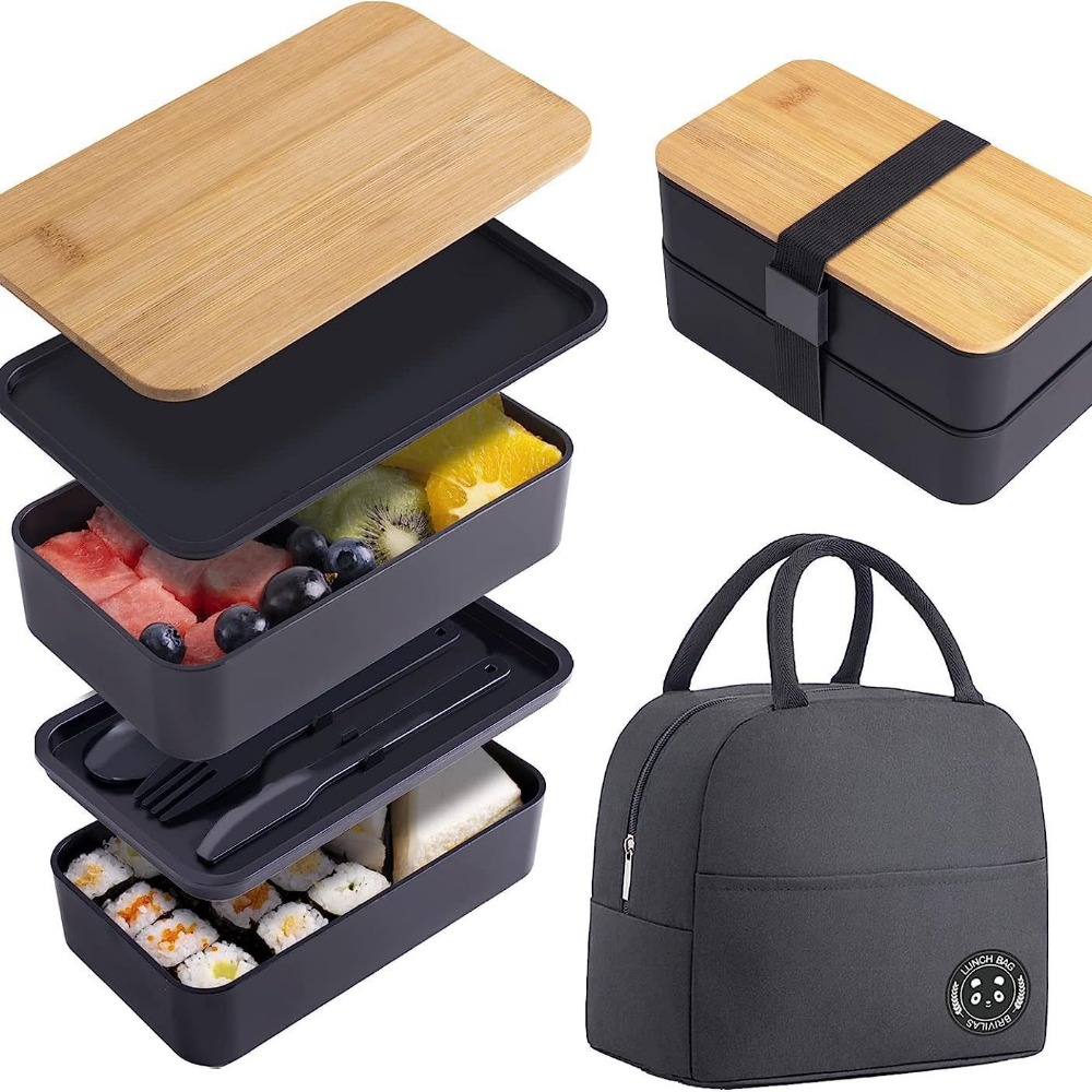 1200ML Divided Lunch Box Picni - Meal Prep Tupperware 评论和价格