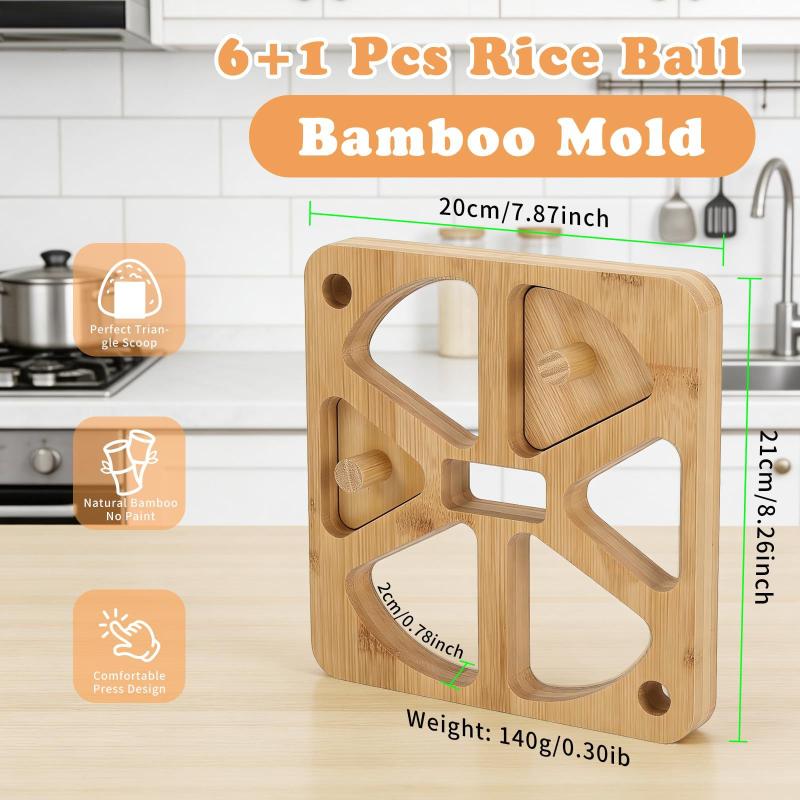 Wooden Onigiri Rice Ball Mold  - Meal Prep With Rice 评论和价格