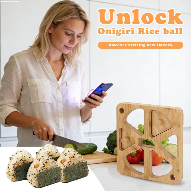 Wooden Onigiri Rice Ball Mold  - Meal Prep With Rice 评论和价格