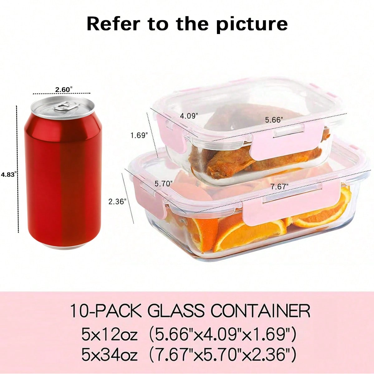 10 Pack Glass Meal Prep Contai - Meal Prep Lunch Boxes 评论和价格