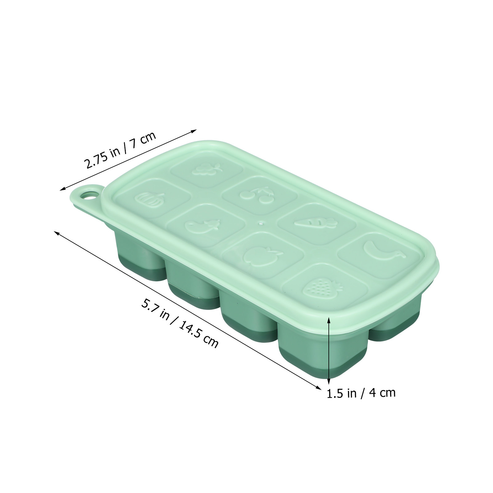 Silicone Ice Cube Tray with Li - Meal Prep Easy 评论和价格